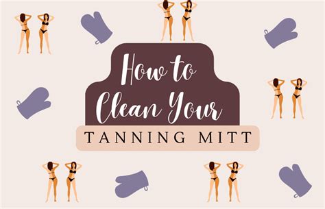 how to clean a tanning mitt